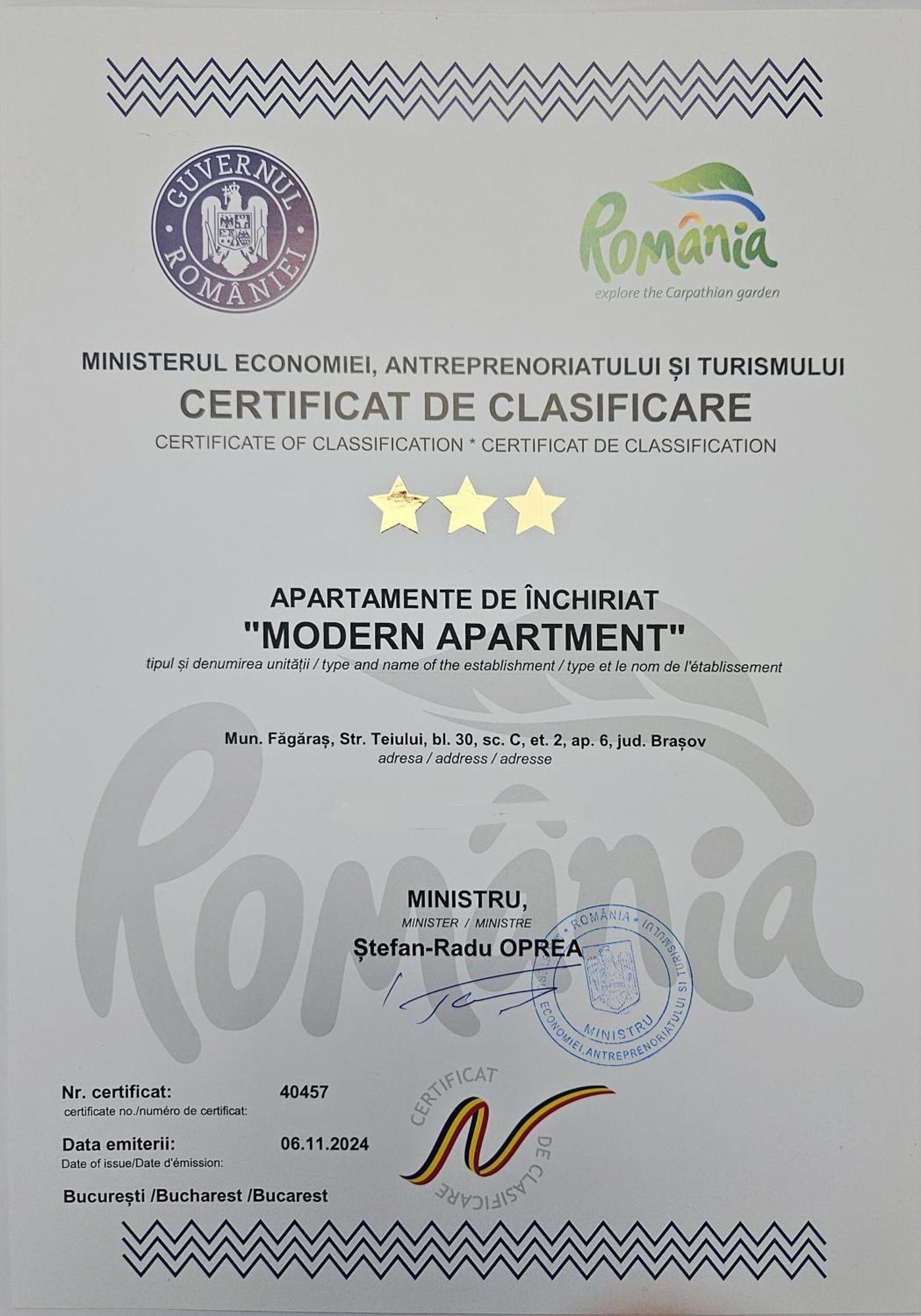 Modern Apartament ฟาการาช ภายนอก รูปภาพ